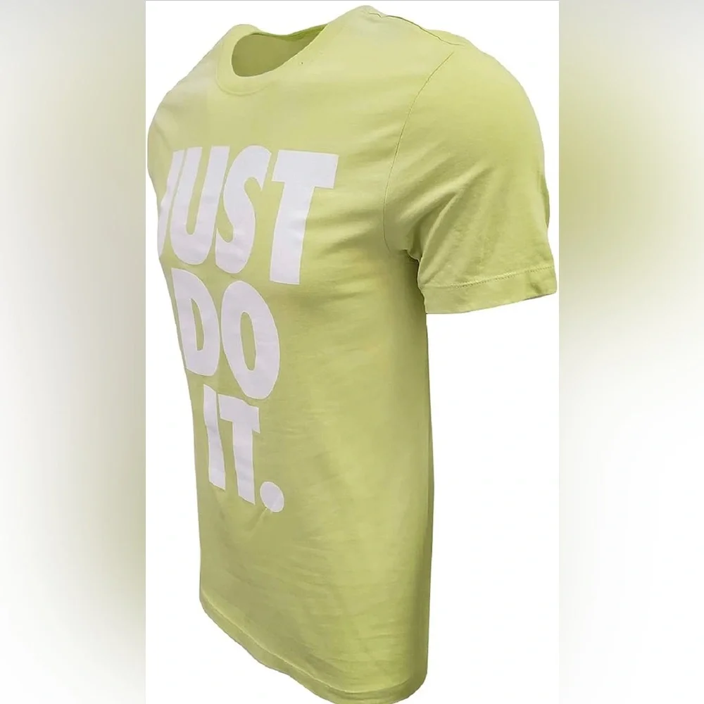 Nike The Nike Tee “Just Do It” Graphic Tee Shirt Yellow Lemon AT2745-352 Size S